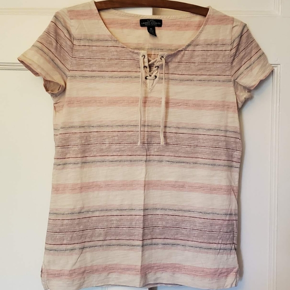 Lauren Ralph Lauren Tops - Ralph Lauren Jean's Striped Tee Shirt
